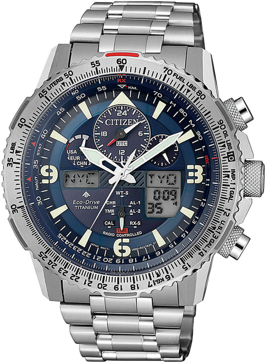 Citizen Promaster Sky JY8100-80L Men's Watch • Super Titanium • Eco-Drive & Radio-Controlled