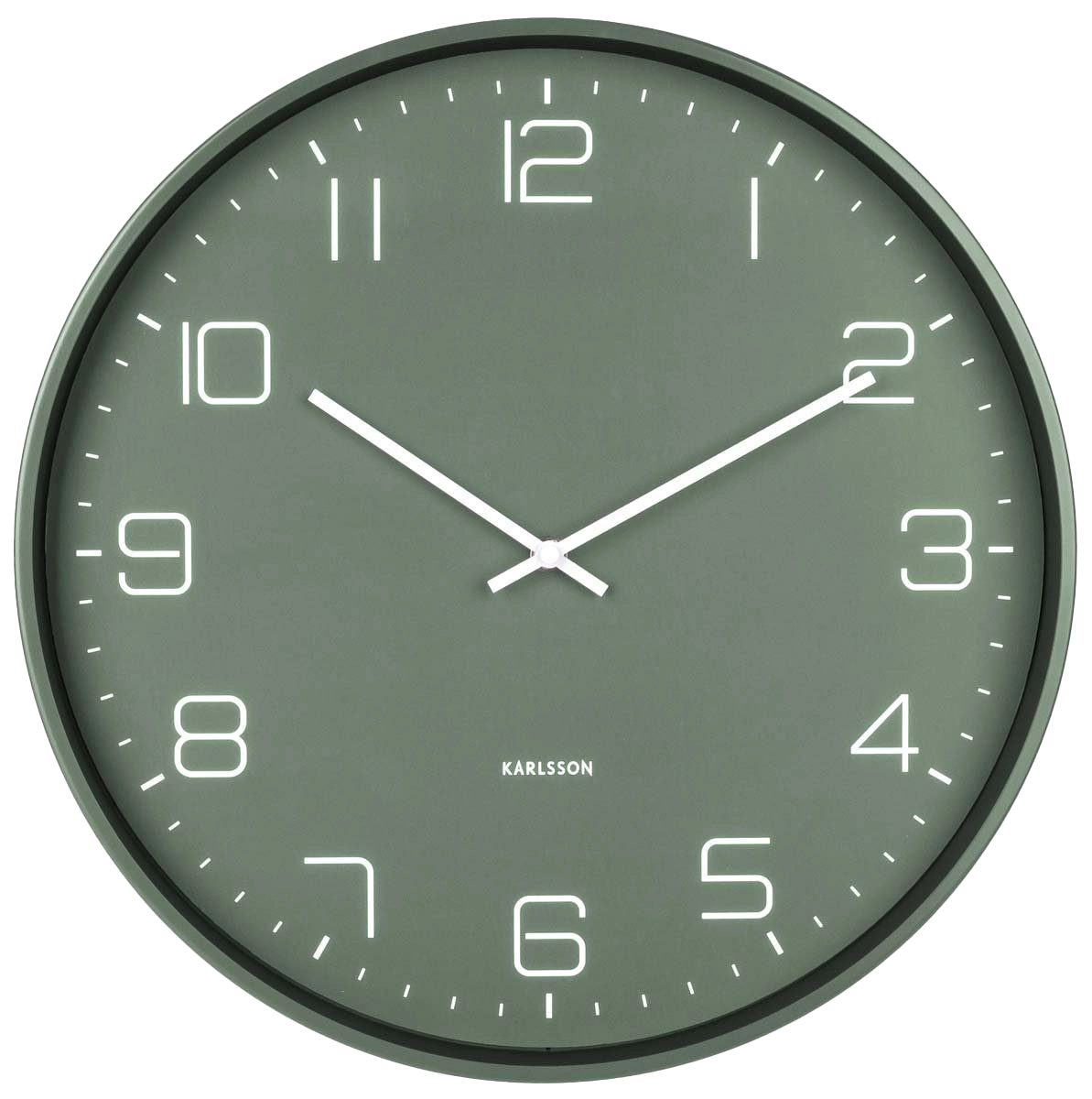 Karlsson Wall Clock 40x40x4.5 cm Metal • Silent Sweep Movement • Modern Design