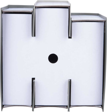 Karlsson Table Clock 20x20x15 cm Cardboard • Book Design • Playful Eye-Catcher
