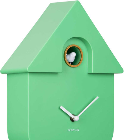 Karlsson Wall Clock 41x21.5x8.5 cm Plastic • Modern Cuckoo Function • Automatic Night Shut-off