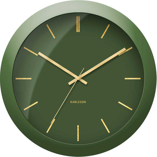 Karlsson Wall Clock 40x40x12 cm Metal • Silent Quartz Movement • Modern Design