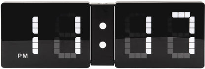 Karlsson Wall Clock 20x60x4 cm Plastic • Modern Flip Design • Clear Digital Time Display
