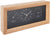 Karlsson Neat Rectangle Wecker 12.8x26x5.4 cm Bambus • Analoge Zeitanzeige • Mit Temperatur & Luftfeuchtigkeit