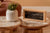 Karlsson Neat Rectangle Wecker 12.8x26x5.4 cm Bambus • Analoge Zeitanzeige • Mit Temperatur & Luftfeuchtigkeit