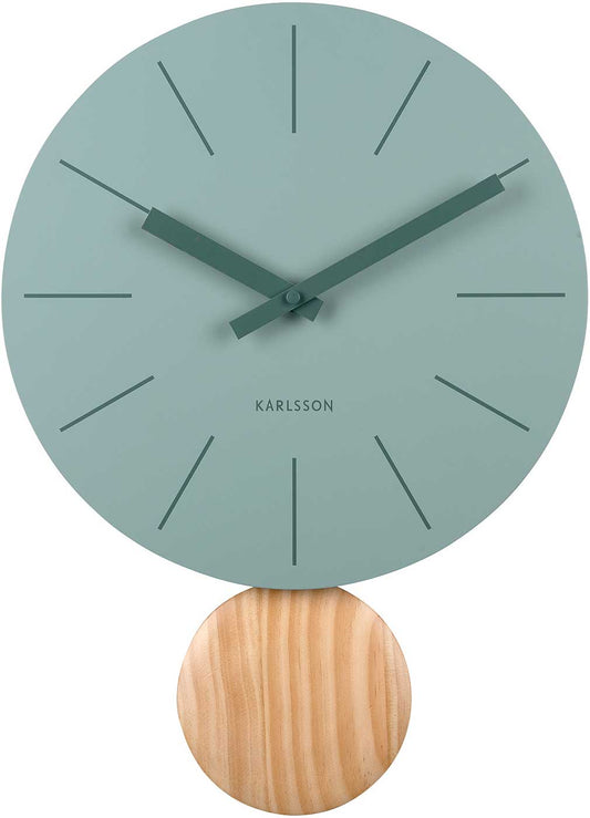 Karlsson Wanduhr 41x30x1,5 cm Stahl • Modernes Design • Präzises Quarzuhrwerk