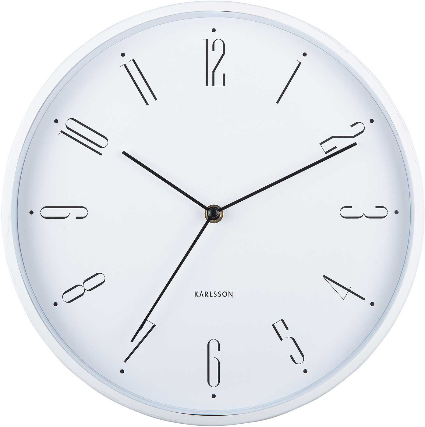 Karlsson Wall Clock 30x30x4 cm Plastic • Timeless Design • Precise Quartz Movement