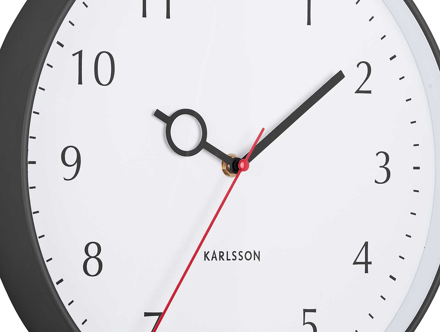 Karlsson Wall Clock 30 cm Ø Plastic • Modern Design • Precise Quartz Movement
