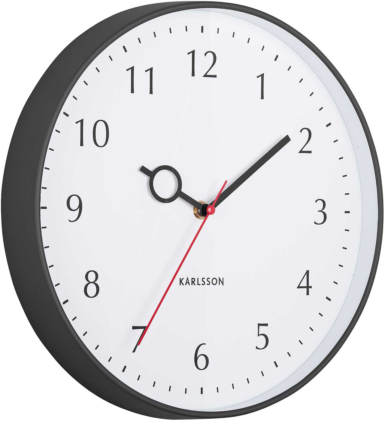 Karlsson Wall Clock 30 cm Ø Plastic • Modern Design • Precise Quartz Movement