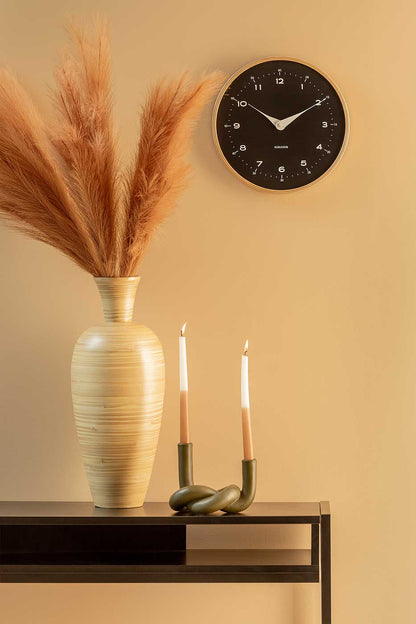 Karlsson Wall Clock 30 cm Ø Wood • Modern Design • Quartz Movement