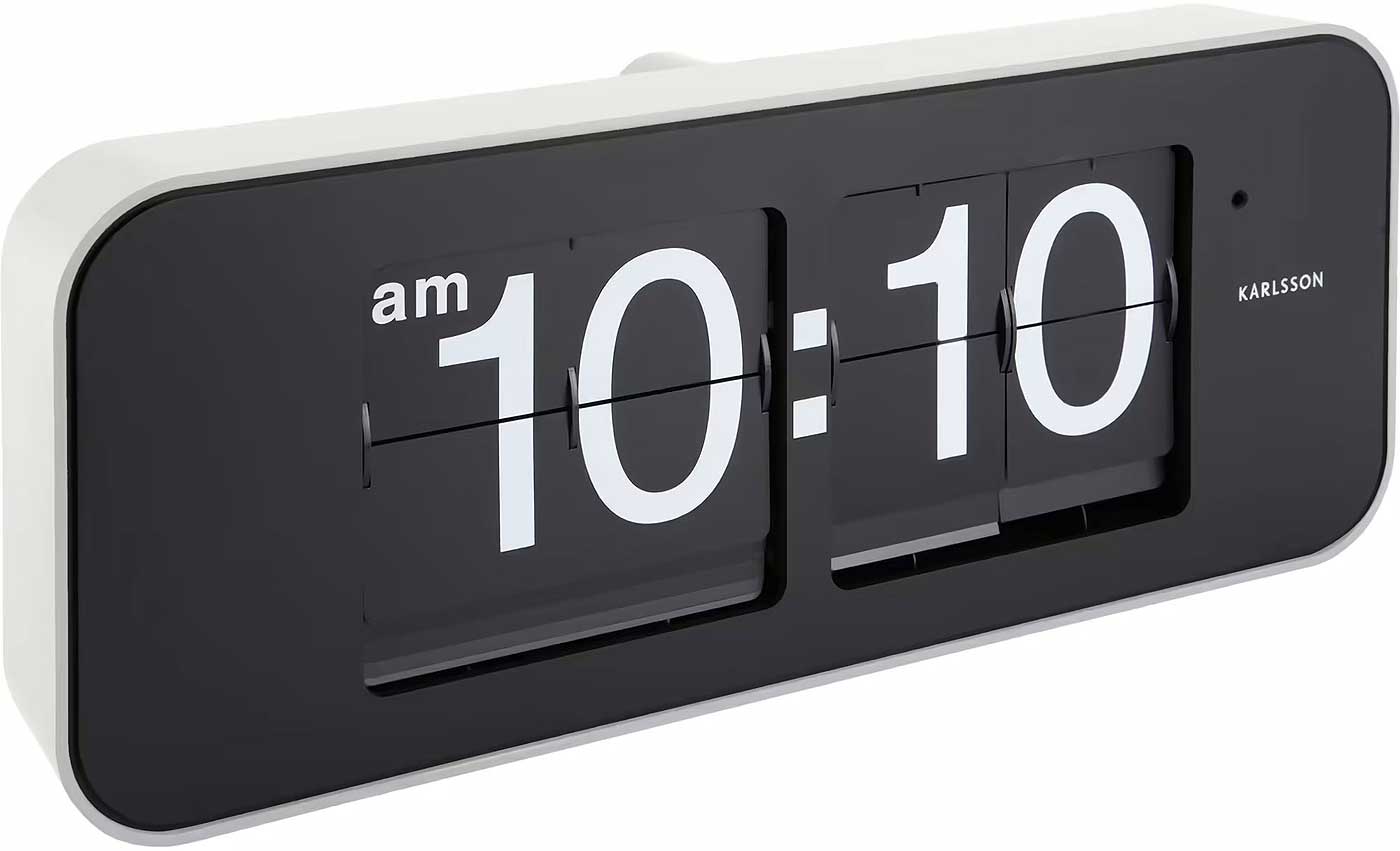 Karlsson Wall Clock 16.5x40.5x9 cm Plastic • Clear Digital Display • Modern Design