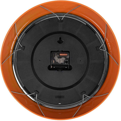 Karlsson Wall Clock 34x34x7 cm Metal • Modern Retro Style • Precise Quartz Movement