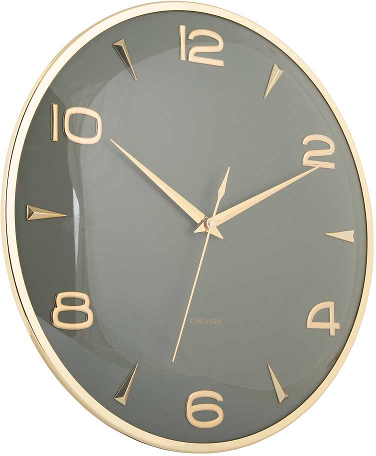 Karlsson Wall Clock 40.6 cm Ø Metal • Modern Design • Silent Quartz Movement