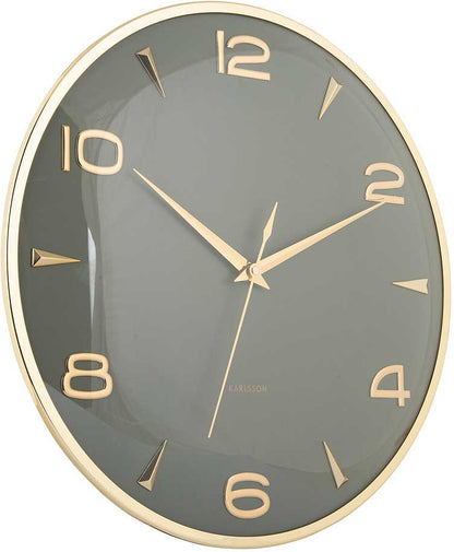 Karlsson Wall Clock 40.6 cm Ø Metal • Modern Design • Silent Quartz Movement