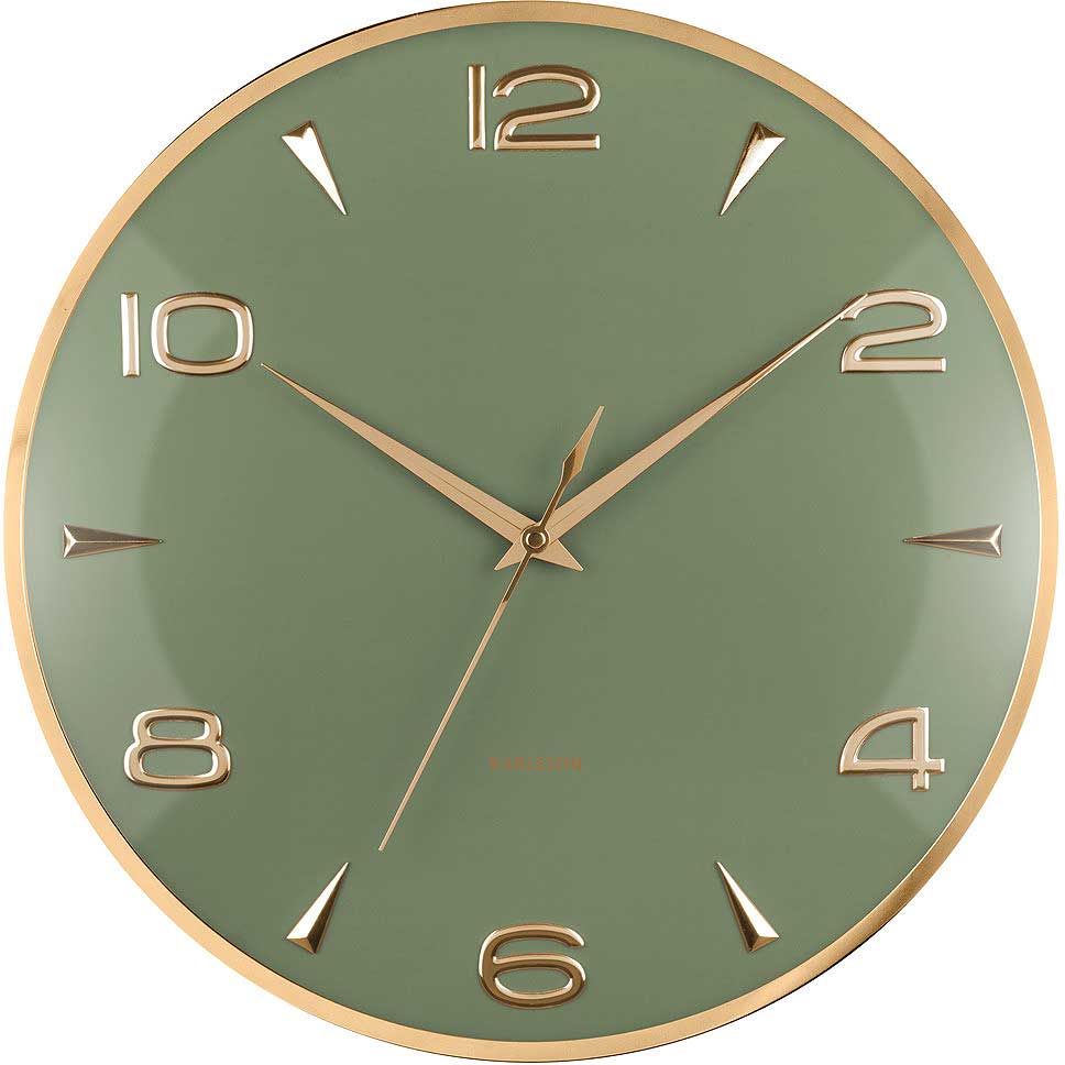 Karlsson Wall Clock 40.6 cm Ø Metal • Modern Design • Silent Quartz Movement