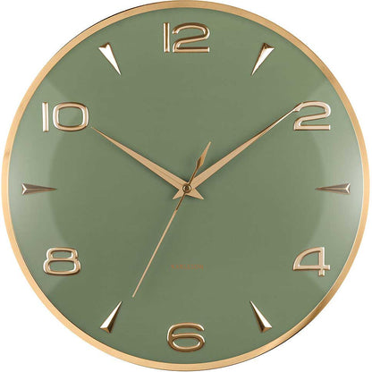 Karlsson Wall Clock 40.6 cm Ø Metal • Modern Design • Silent Quartz Movement