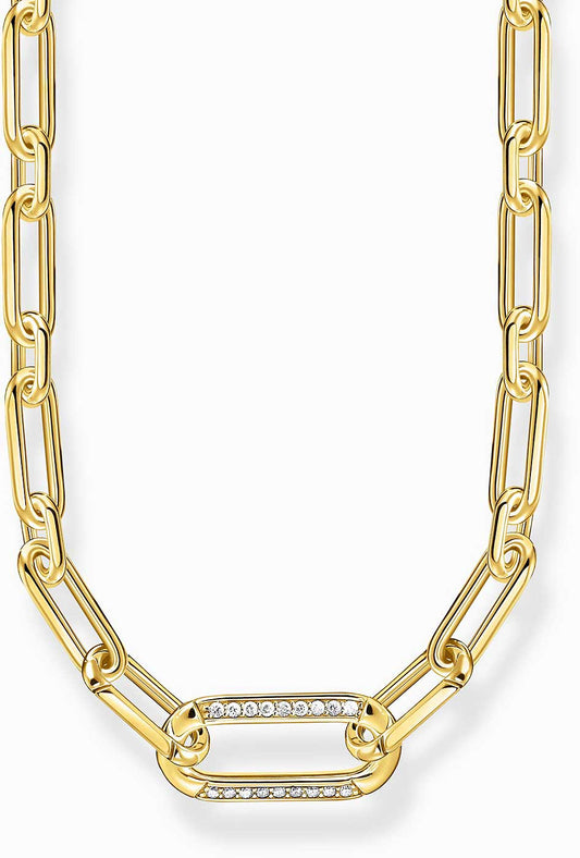 Collier Gliederkette mit steinbesetztem Ankerelement - Thomas Sabo Modell: KE2110-414-14