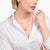 Necklace with organic drop-shaped pendant featuring an open back for a comfortable feel - Thomas Sabo Model: KE2281-413-39