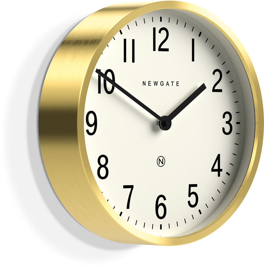 Horloge murale Newgate 30x30x7 cm métal • Mouvement à quartz silencieux • Design intemporel