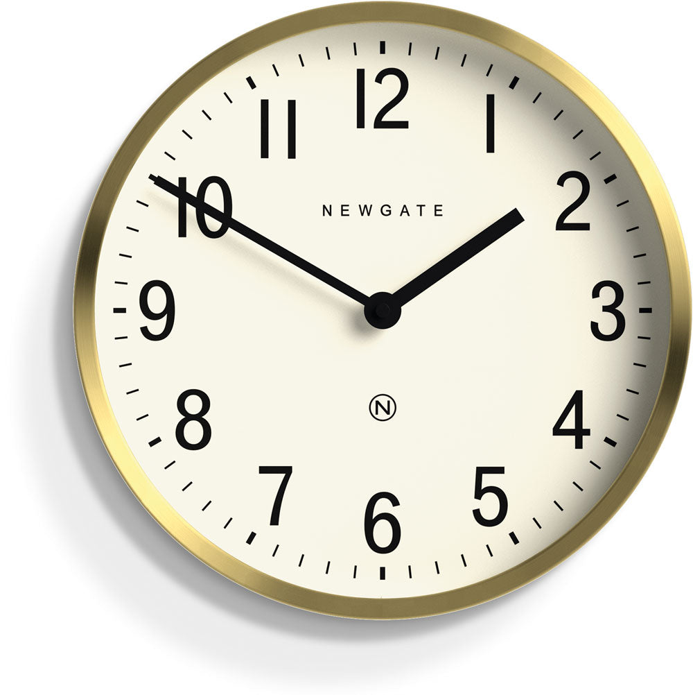 Horloge murale Newgate 30x30x7 cm métal • Mouvement à quartz silencieux • Design intemporel