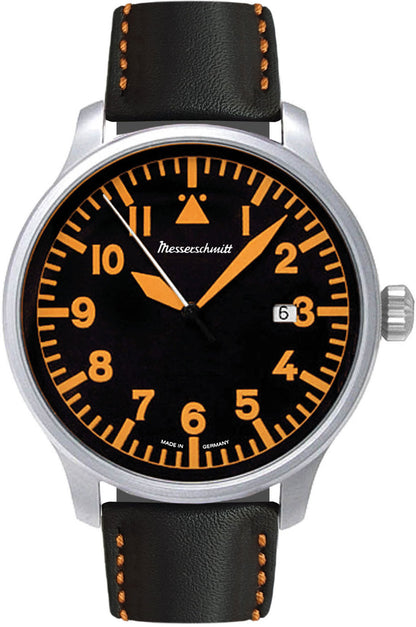 Messerschmitt ME-420BL Men's Watch • Quartz Movement • Precise Aviator Watch Design