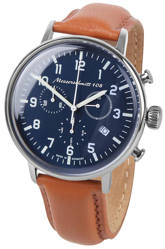 Messerschmitt ME108-80L Men's Watch • Precise Quartz Movement • Mineral Glass