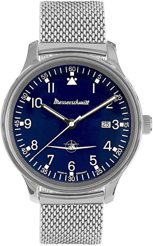 Messerschmitt ME42-ALU-L Men's Watch • Precise Swiss quartz movement • Robust mineral glass