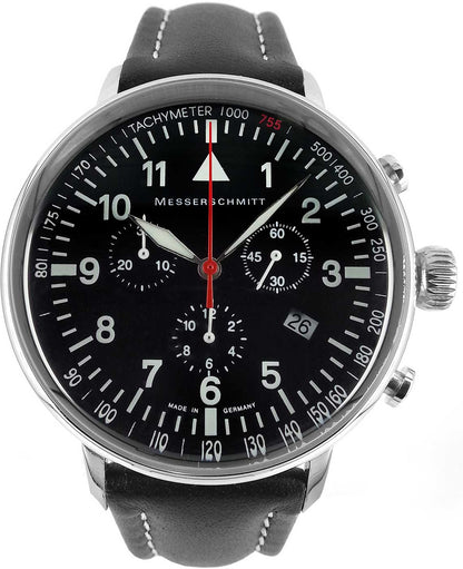 Montre pour homme Messerschmitt ME-755 • Fabriquée en Allemagne • Design aviateur