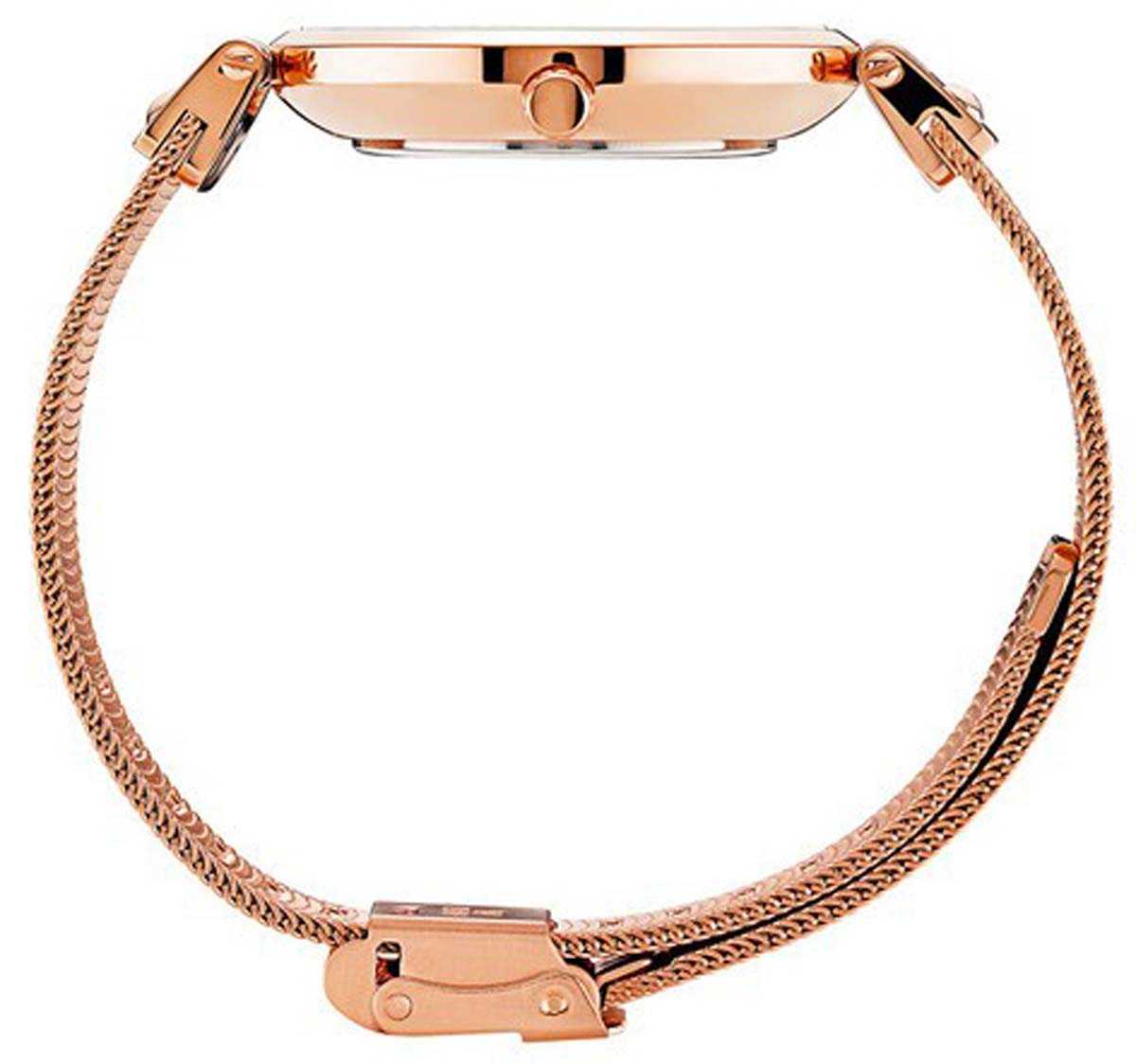 OPS! Mesh MO508 Women's Watch • Rose Gold & Black • Miyota Quartz Movement