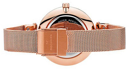 OPS! Mesh MO508 Women's Watch • Rose Gold & Black • Miyota Quartz Movement