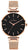 OPS! Mesh MO508 Women's Watch • Rose Gold & Black • Miyota Quartz Movement