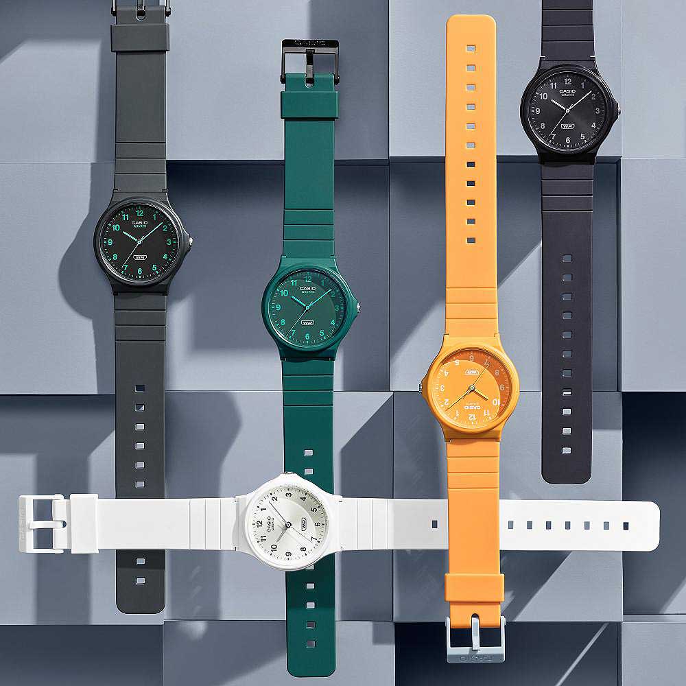 Casio Collection MQ-24B-9BEF Damenuhr • Nachhaltiges Bio-Resin • Retro-Design