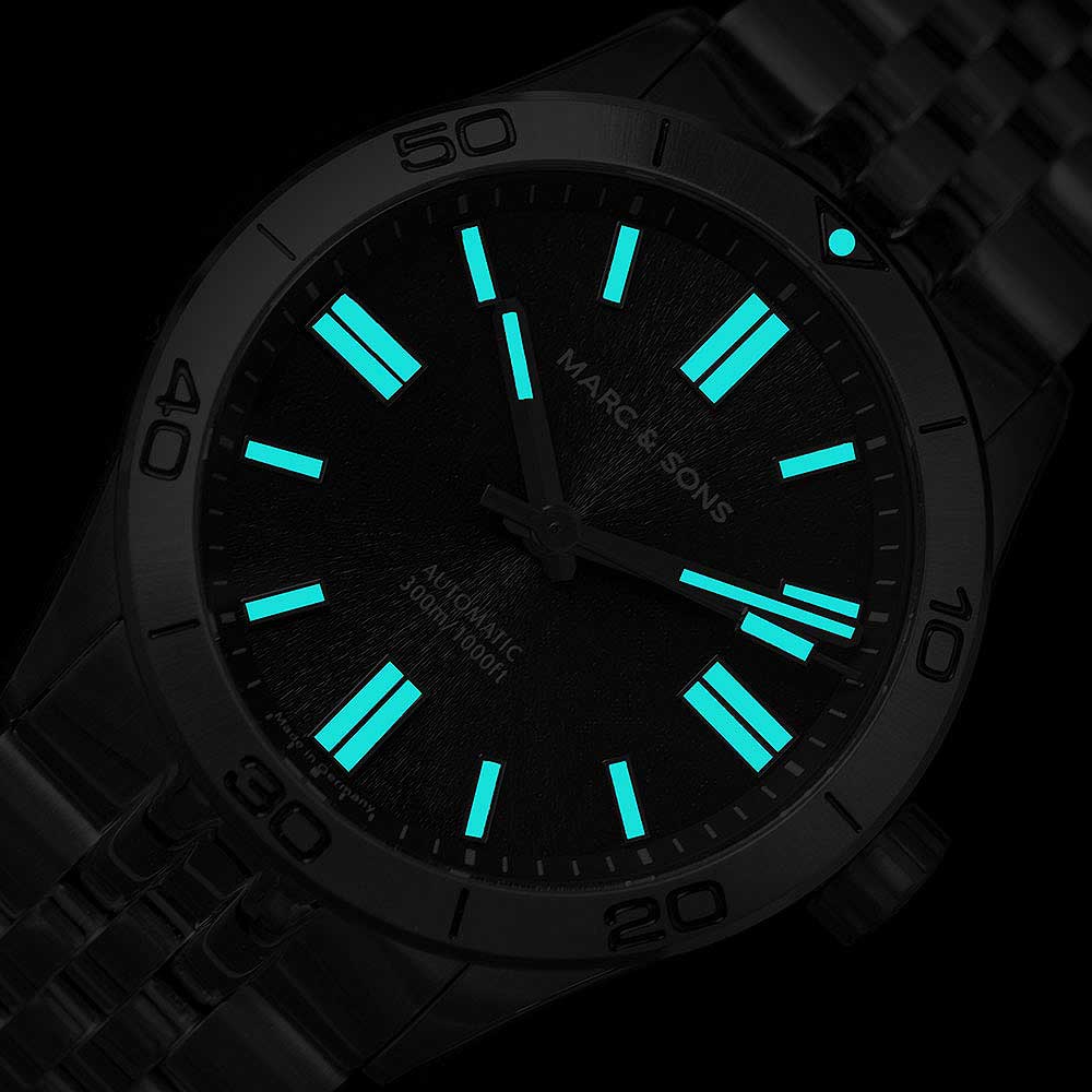 Marc & Sons Elegance MSD-048-3S Men's Watch • ETA Automatic • Sapphire Crystal