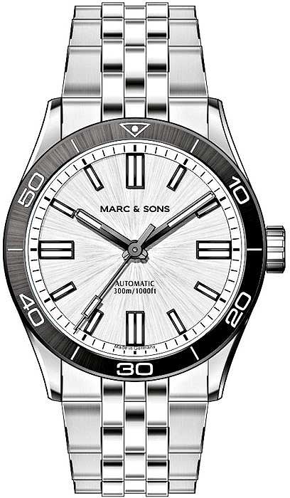 Marc & Sons Elegance MSD-048-4S Men's Watch • Automatic Movement • Sapphire Crystal