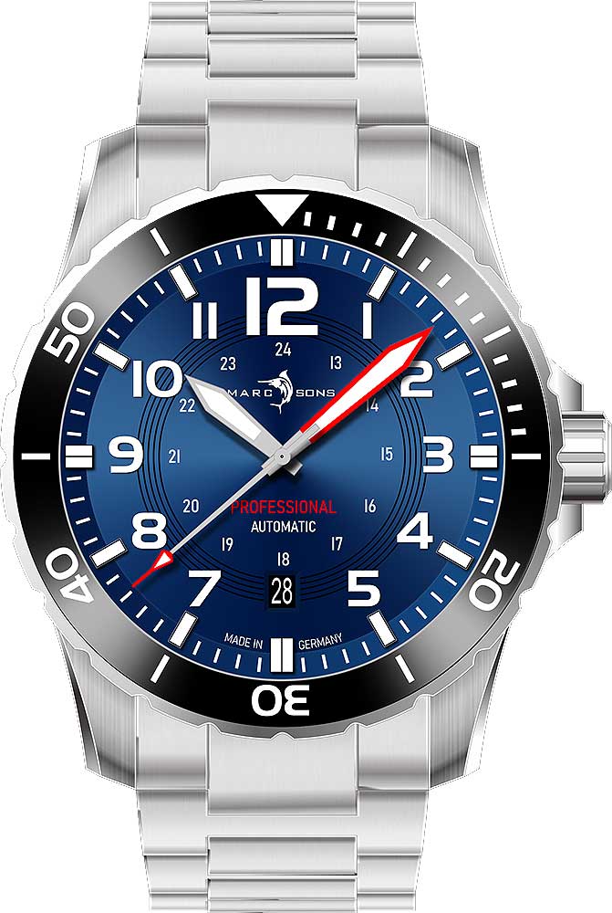 Marc & Sons Sport Professional MSD-050-02-S Men's Watch • Automatic Movement • Sapphire Crystal