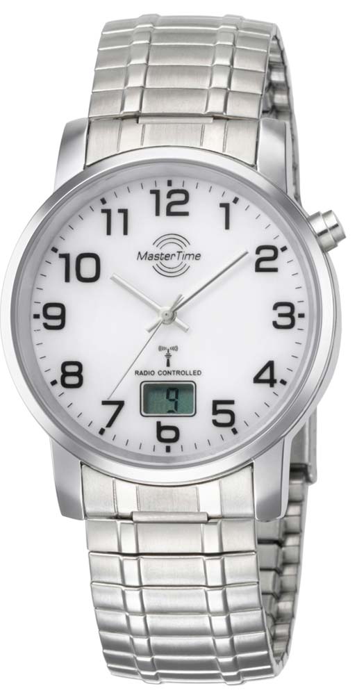 Master Time Basic MTGA-10306-12M Men's Watch • Radio-Controlled Movement • Stainless Steel Bracelet