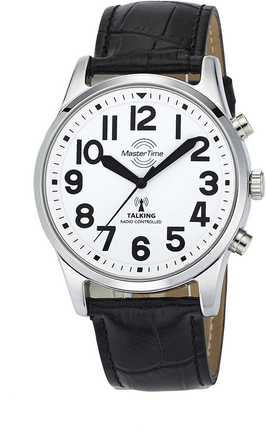 Master Time Talking Watches MTGA-10690-60L Men's Watch • Radio-Controlled • Speaking Time Display