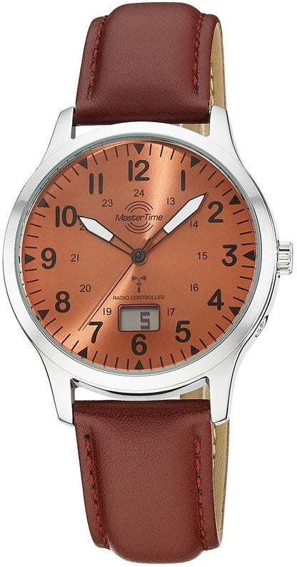 Master Time Super Power Aviation MTGA-10959-82L Herren Uhr • Funktechnologie • Mineralglas