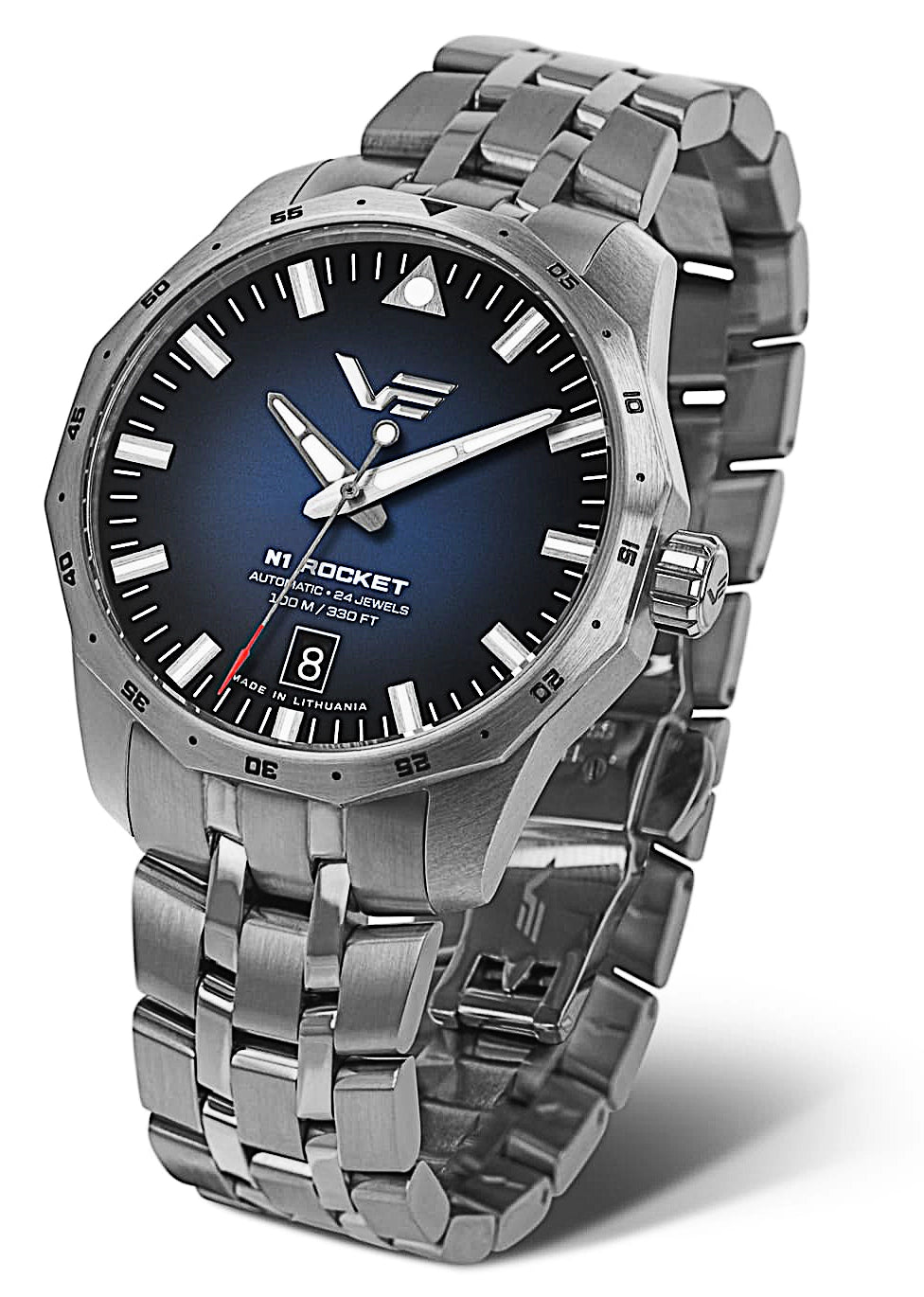 Vostok Europe N1 Rocket NH35-125A748B Men's Watch • K1 Crystal • Solid