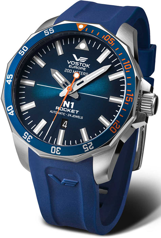 Montre pour homme Vostok Europe N1 Rocket NH35A-225A615 • Mouvement automatique • Boîtier en acier inoxydable massif