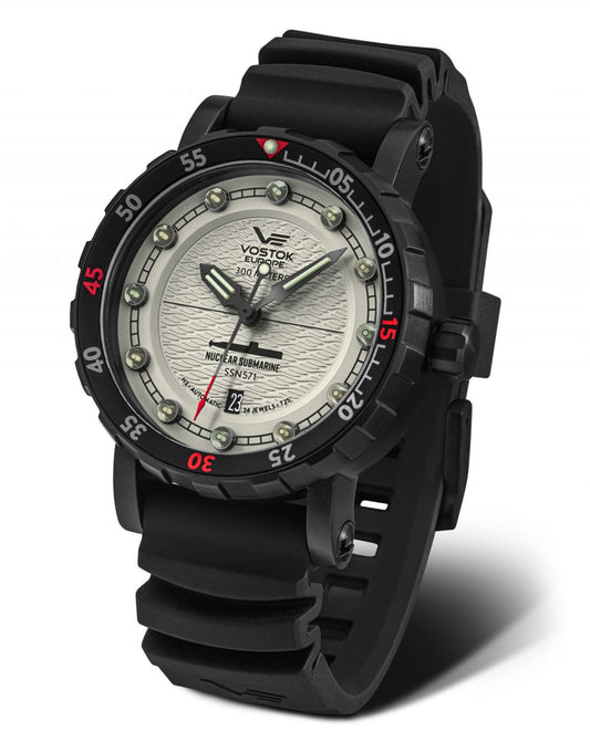 Montre pour homme Vostok Europe Nuclear Submarine SSN 571 NH35A-571C607 • Montre automatique • Éclairage permanent au tritium