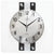 Horloge murale JVD 32x32 cm bois • Mouvement à quartz silencieux • Design moderne