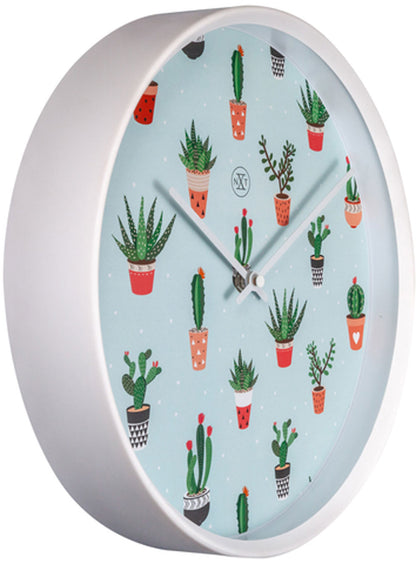 Nextime Wall Clock 30 cm Ø Plastic • Silent • Modern Design