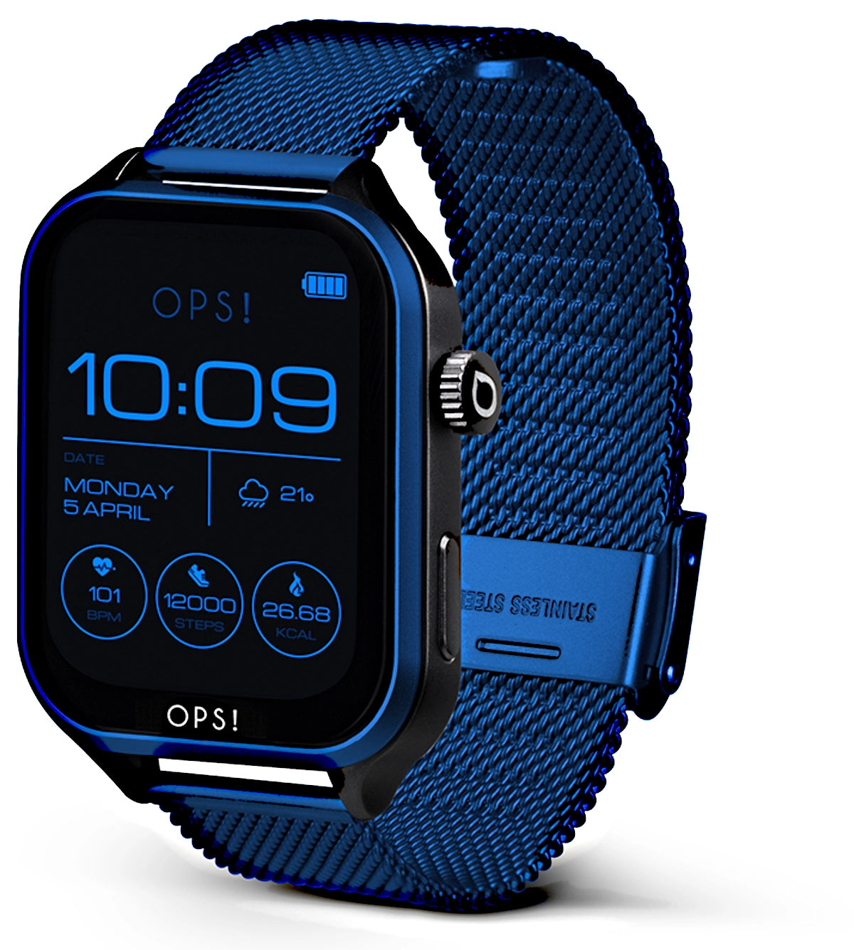 OPS! Unisex Uhr • Präzises Quarzwerk • Trendiges Silikonarmband