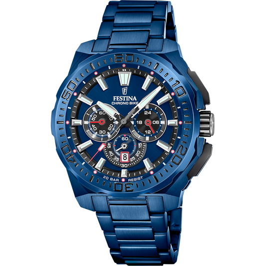 Festina Chrono Bike F20729/1 Men's Watch • 20 bar water resistant • Chronograph