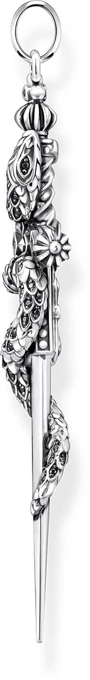 Anhänger Schwert mit Schlange - 925 Sterlingsilber
