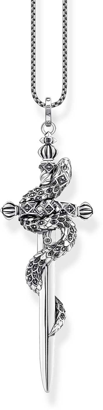 Anhänger Schwert mit Schlange - 925 Sterlingsilber