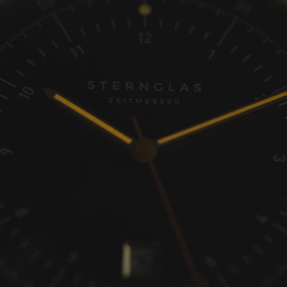 Sternglas Hamburg S01-HH07-HE01 Herrenuhr • Schweizer Quarzwerk • Saphirglas