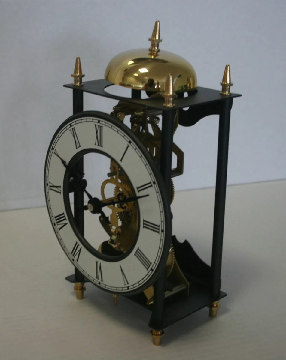 AMS Table Clock 25x14x11 cm Metal • Mechanical 8-day movement • Bell chime on the hour