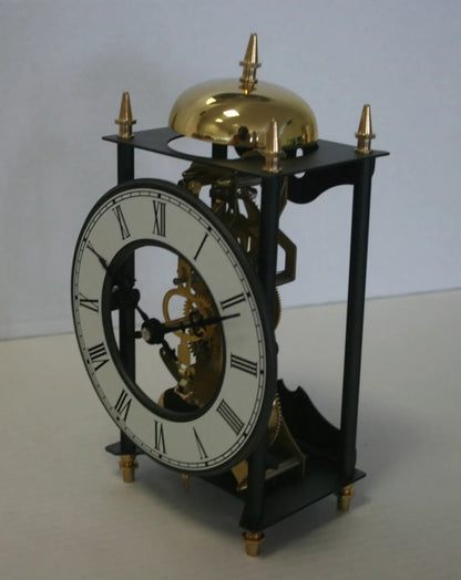 AMS Table Clock 25x14x11 cm Metal • Mechanical 8-day movement • Bell chime on the hour