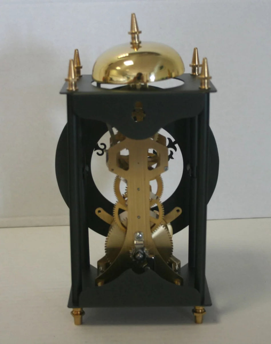 AMS Table Clock 25x14x11 cm Metal • Mechanical 8-day movement • Bell chime on the hour